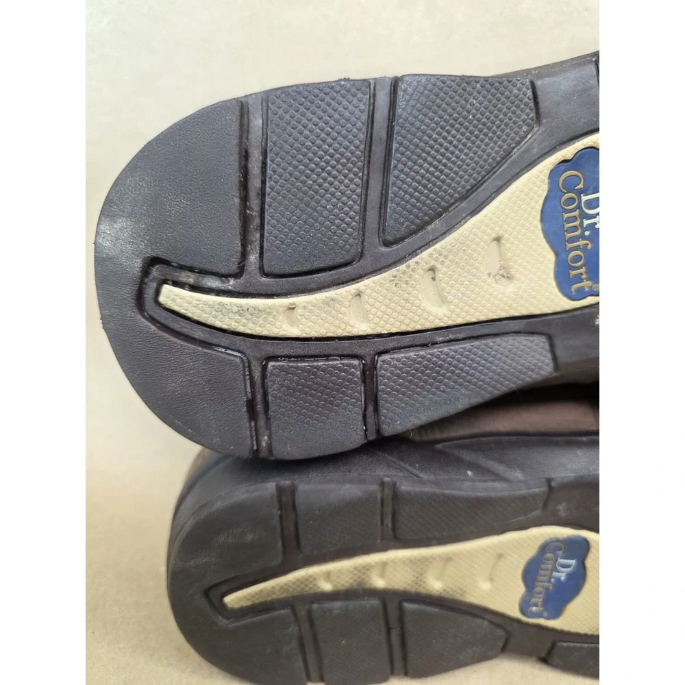 Dr. Comfort Justin (Sz 10 W) (5520) Men's Chestnut Leather Diabetic Shoe Wide
